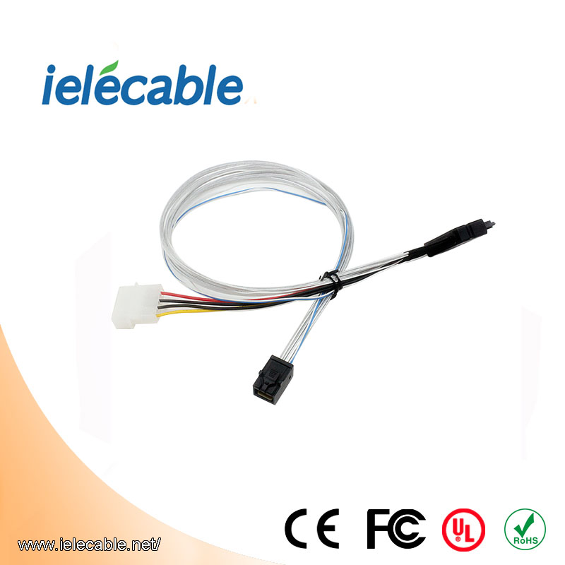 MINISAS (SFF8639) To MINISAS (SFF8643)Cable+Large 4PINPower Supply
