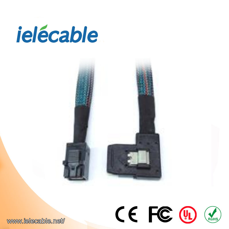 MINISAS (SFF8643) TO MINISAS 36PIN(SFF8087)右弯90