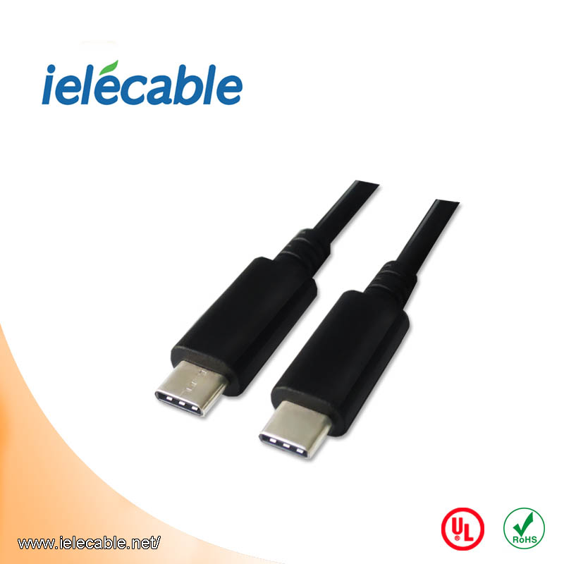 USB 3.1 type C 公对公数据连接线