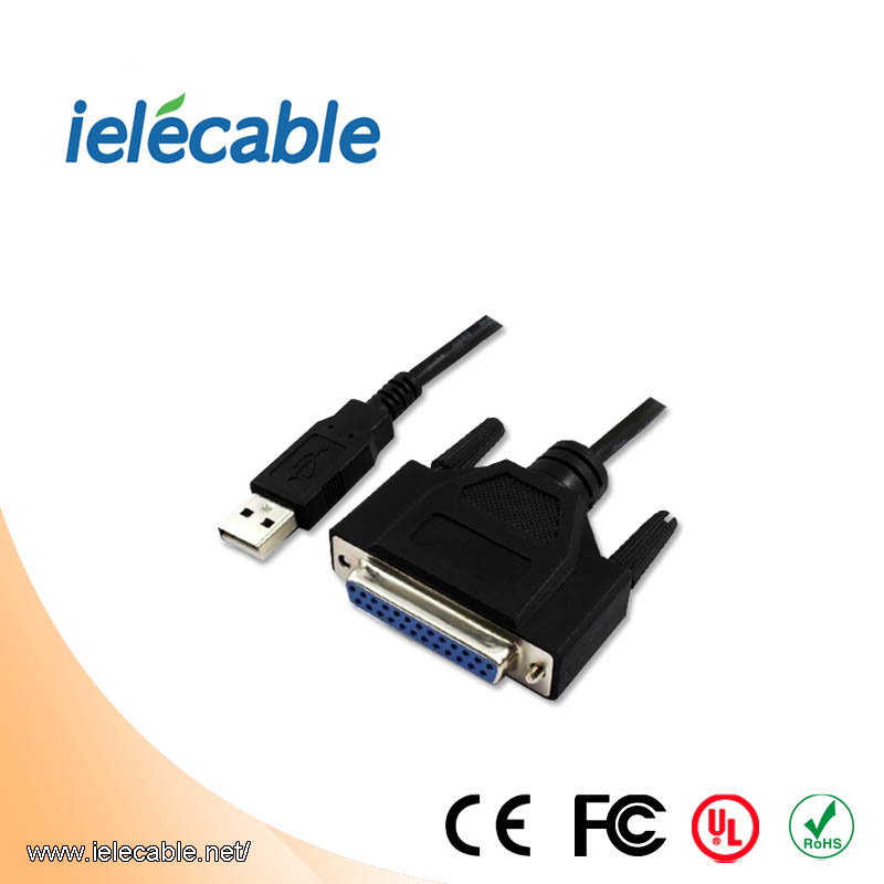 USB to IEEE1284 DB25 Printer Cable