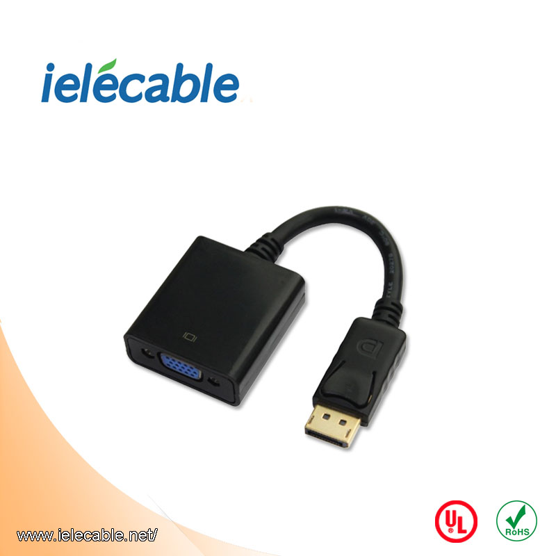 Displayport to VGA male to female adapter converter