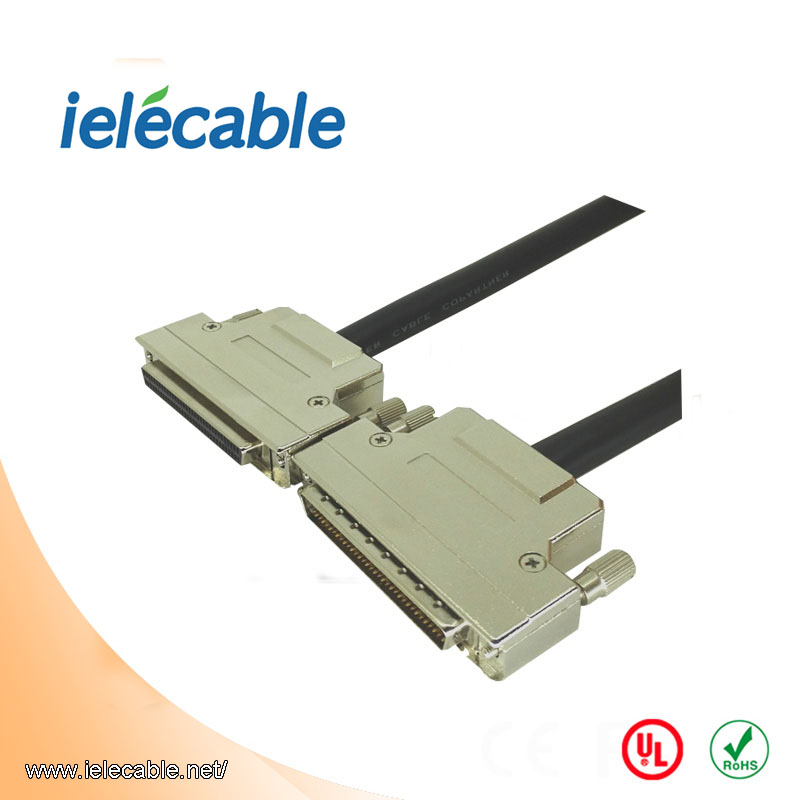 HP-DB 68Pin M/F cable with Screw, Assembly Type
