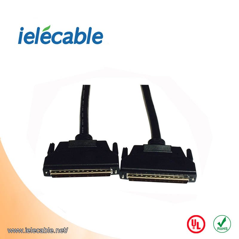 HP-DB 100Pin M/M cable with Screw, Molding Type